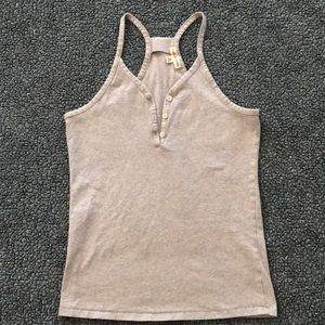 Light Grey Razor Back Tank